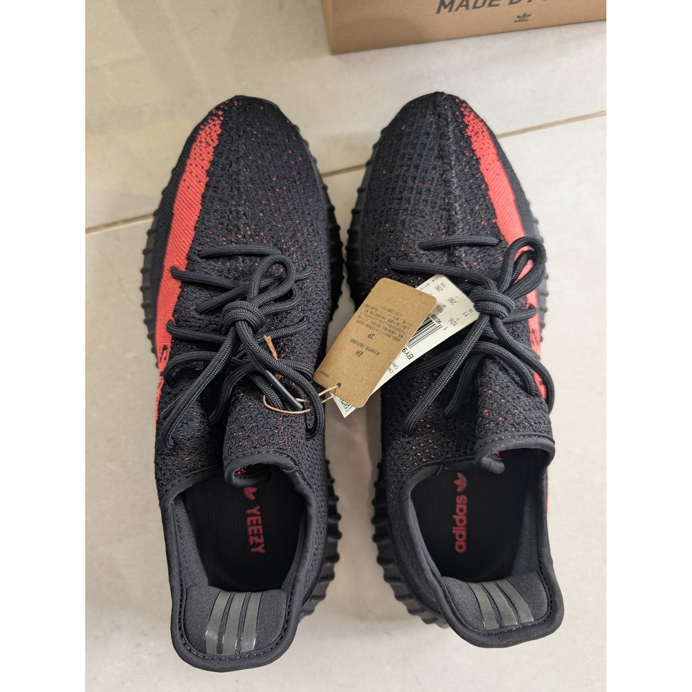 Adidas Yeezy Boost 350 V2 Core Black Red BY9612 Mens Sneakers Size 11 NWT - Picture 3 of 9